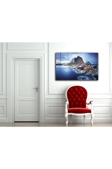 AlpiLeo Doğa Manzara Alp Özel Cam Tablo 4mm Dayanıklı Temperli Cam - Resim 2