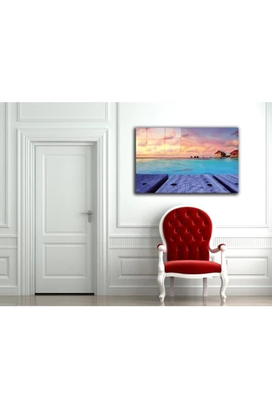 AlpiLeo Doğa Manzara Alp Özel Cam Tablo 4mm Dayanıklı Temperli Cam - Resim 2