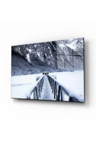 AlpiLeo Doğa Manzara Alp Özel Cam Tablo 4mm Dayanıklı Temperli Cam ürün görseli 1