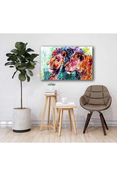 AlpiLeo Aslan Hayvan Alp Özel Cam Tablo 4mm Dayanıklı Temperli Cam - Resim 2