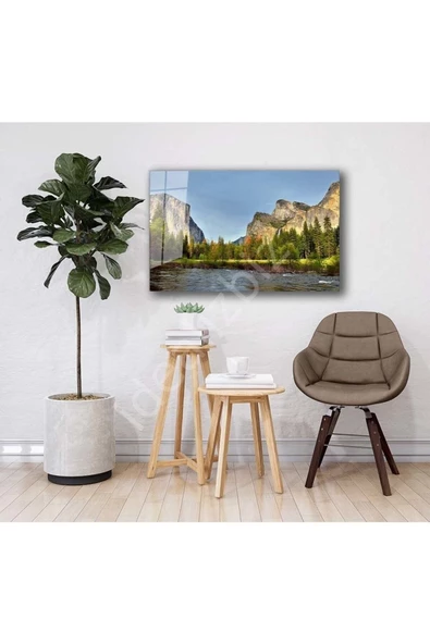 AlpiLeo Doğa Manzara Alp Özel Cam Tablo 4mm Dayanıklı Temperli Cam - Resim 2