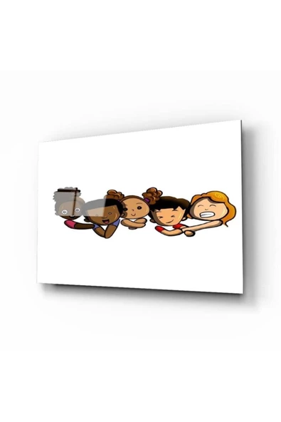 AlpiLeo Çocuklar Alp Özel Cam Tablo ürün görseli 1