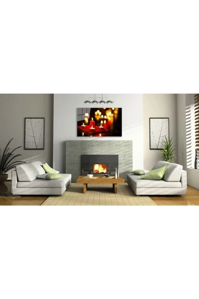 AlpiLeo Mum Kandil Alp Özel Cam Tablo 4mm Dayanıklı Temperli Cam - Resim 2