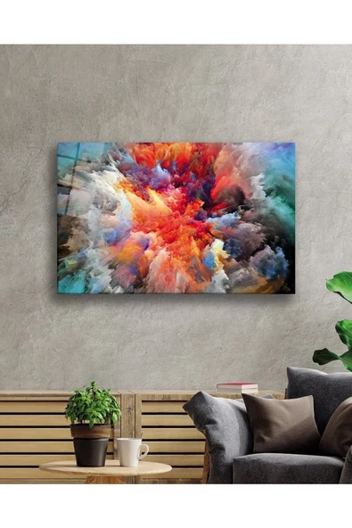 AlpiLeo Soyut Alp Özel Cam Tablo 4mm Dayanıklı Temperli Cam - Resim 2