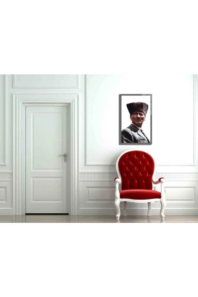 AlpiLeo Atatürk Alp Özel Cam Tablo 4 Mm - Resim 2