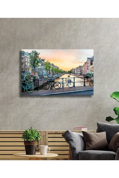 AlpiLeo Amsterdam Alp Özel Cam Tablo, Ev Ve Ofis Duvar Dekoru - Resim 2