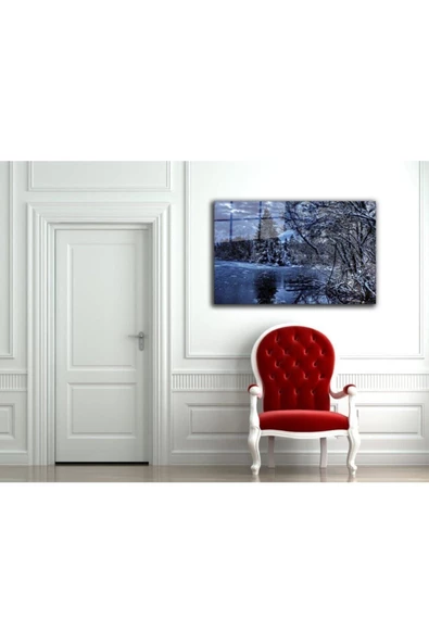 AlpiLeo Doğa Manzara Alp Özel Cam Tablo 4mm Dayanıklı Temperli Cam - Resim 2