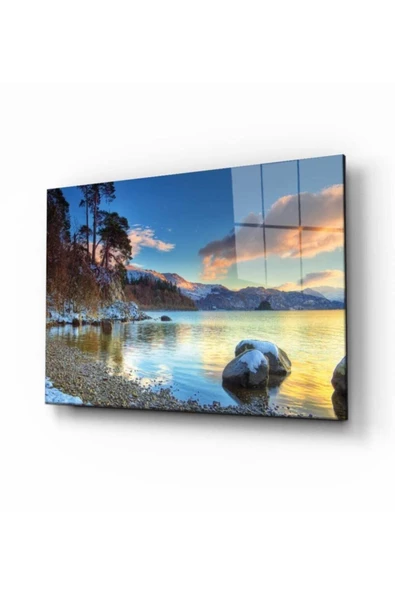 AlpiLeo Doğa Manzara Alp Özel Cam Tablo 4mm Dayanıklı Temperli Cam ürün görseli 1
