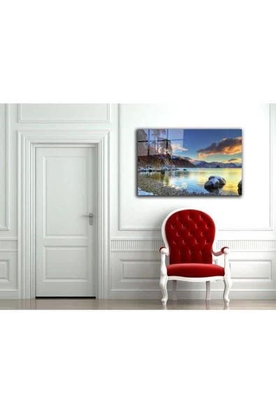AlpiLeo Doğa Manzara Alp Özel Cam Tablo 4mm Dayanıklı Temperli Cam - Resim 2