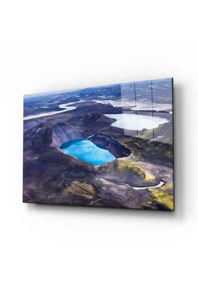 AlpiLeo Doğa Manzara Alp Özel Cam Tablo 4mm Dayanıklı Temperli Cam ürün görseli 1