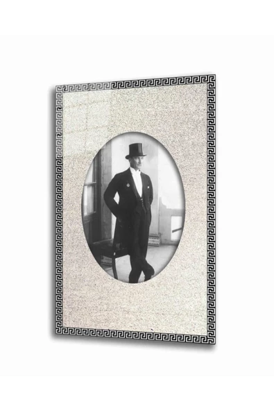 AlpiLeo Atatürk Alp Özel Cam Tablo Dayanıklı Temperli Cam 4 Mm ürün görseli 1