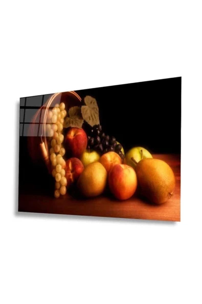 AlpiLeo Meyveler Alp Özel Cam Tablo 4mm Dayanıklı Temperli Cam ürün görseli 1