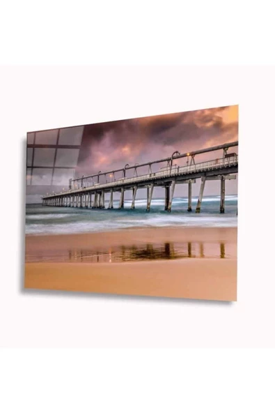 AlpiLeo Köprü Manzara Alp Özel Cam Tablo 4mm Dayanıklı Temperli Cam ürün görseli 1