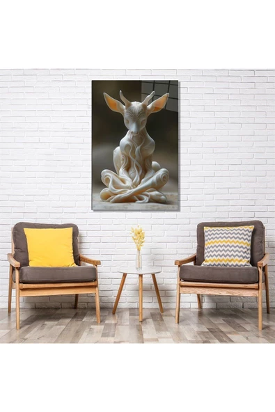 AlpiLeo Sonsuz Akış Alp Özel Cam Tablo Hediyelik Büyük Tablo Ev Ofis Dekoru - Resim 2