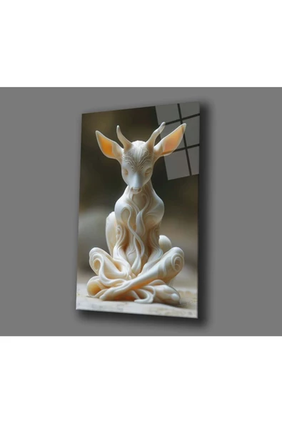 AlpiLeo Sonsuz Akış Alp Özel Cam Tablo Hediyelik Büyük Tablo Ev Ofis Dekoru - Resim 4