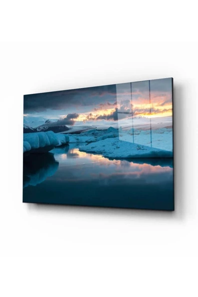 AlpiLeo Doğa Manzara Alp Özel Cam Tablo 4mm Dayanıklı Temperli Cam ürün görseli 1