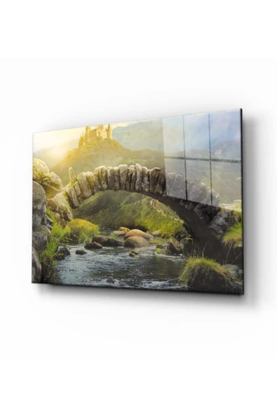 AlpiLeo Doğa Manzara Alp Özel Cam Tablo 4mm Dayanıklı Temperli Cam ürün görseli 1