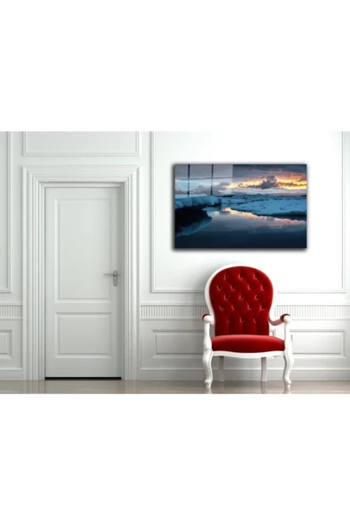 AlpiLeo Doğa Manzara Alp Özel Cam Tablo 4mm Dayanıklı Temperli Cam - Resim 2