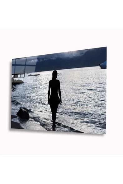 AlpiLeo Deniz Ve Kadın Alp Özel Cam Tablo 4mm Dayanıklı Temperli Cam ürün görseli 1