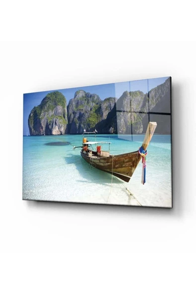 AlpiLeo Doğa Manzara Alp Özel Cam Tablo 4mm Dayanıklı Temperli Cam ürün görseli 1