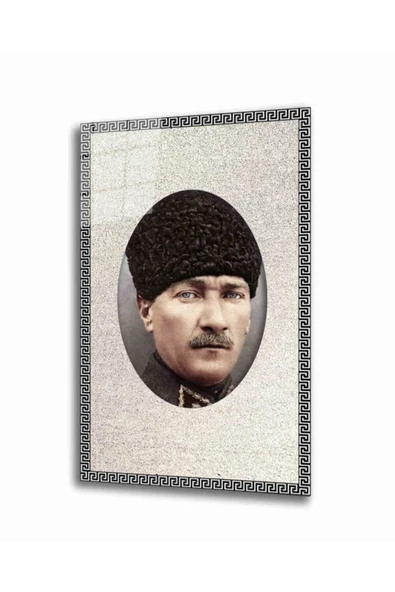 AlpiLeo Atatürk Alp Özel Cam Tablo 4 Mm Dayanıklı Temperli Cam ürün görseli 1