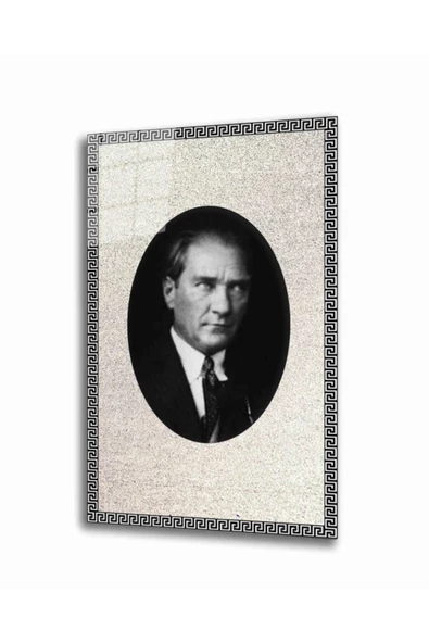 AlpiLeo Dayanıklı Temperli Cam Atatürk Tablo 4 mm ürün görseli 1