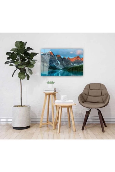 AlpiLeo Manzara Alp Özel Cam Tablo 4mm Dayanıklı Temperli Cam - Resim 2