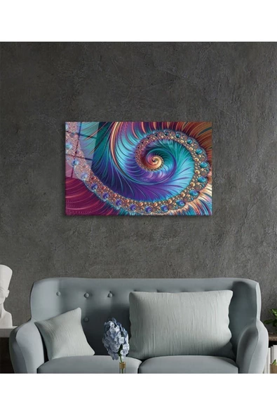 AlpiLeo Renkli Soyut Sanatı Alp Özel Cam Tablo, Ev Ve Ofis Duvar Dekoru - Resim 3