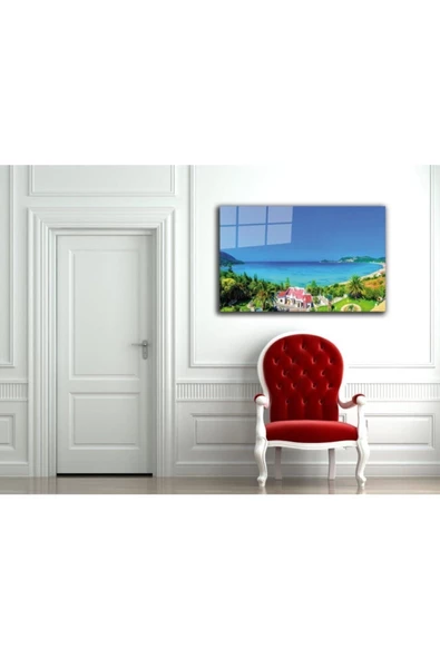 AlpiLeo Doğa Manzara Alp Özel Cam Tablo 4mm Dayanıklı Temperli Cam - Resim 2