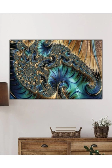 AlpiLeo Renkli Soyut Sanatı Alp Özel Cam Tablo, Ev Ve Ofis Duvar Dekoru - Resim 2