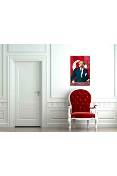 AlpiLeo Atatürk Alp Özel Cam Tablo - Resim 2