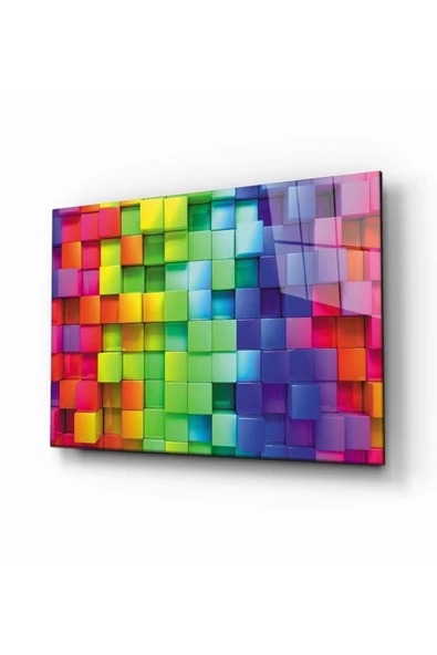 AlpiLeo Soyut Alp Özel Cam Tablo 4mm Dayanıklı Temperli Cam ürün görseli 1