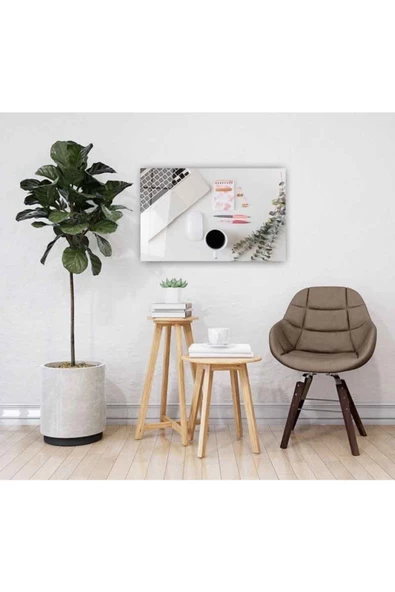 AlpiLeo Çalışma Masası Alp Özel Cam Tablo 4mm Dayanıklı Temperli Cam - Resim 2