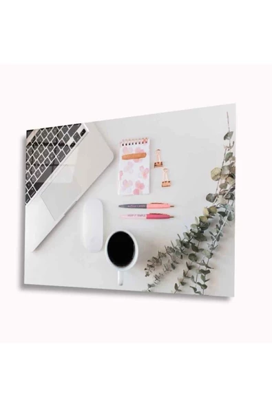 AlpiLeo Çalışma Masası Alp Özel Cam Tablo 4mm Dayanıklı Temperli Cam ürün görseli 1