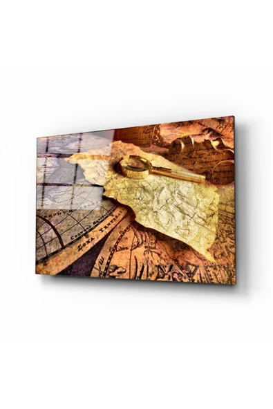 AlpiLeo Dünya Haritası 10 Alp Özel Cam Tablo ürün görseli 1