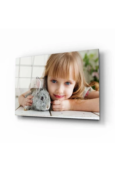 AlpiLeo Tavşan Alp Özel Cam Tablo ürün görseli 1