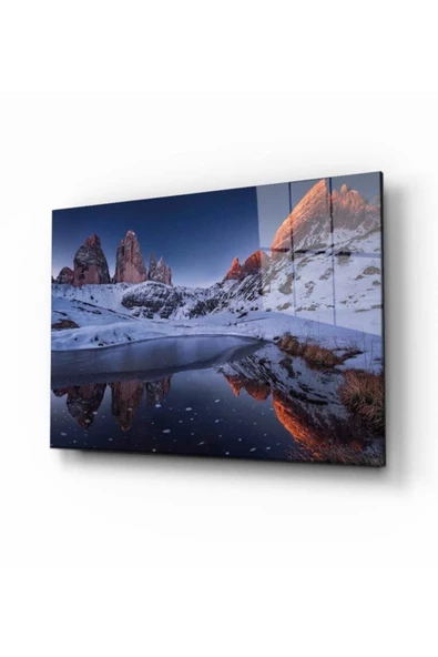 AlpiLeo Doğa Manzara Alp Özel Cam Tablo 4mm Dayanıklı Temperli Cam ürün görseli 1