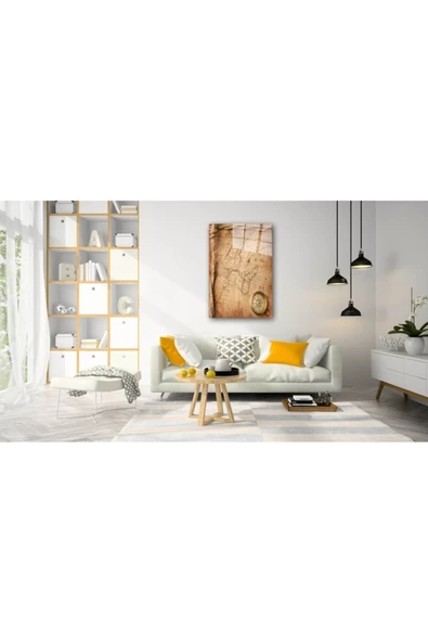 AlpiLeo Dünya Haritası 27 Alp Özel Cam Tablo - Resim 2