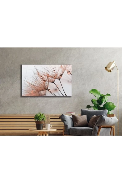 AlpiLeo Kahverengi Karahindiba Alp Özel Cam Tablo - Resim 2