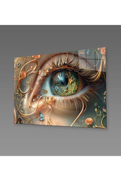 AlpiLeo Evrensel Bakış Alp Özel Cam Tablo Hediyelik Büyük Tablo Ev Ofis Dekoru - Resim 2