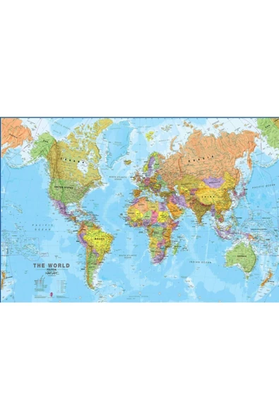 AlpiLeo Dünya Haritası 59 Alp Özel Cam Tablo ürün görseli 1