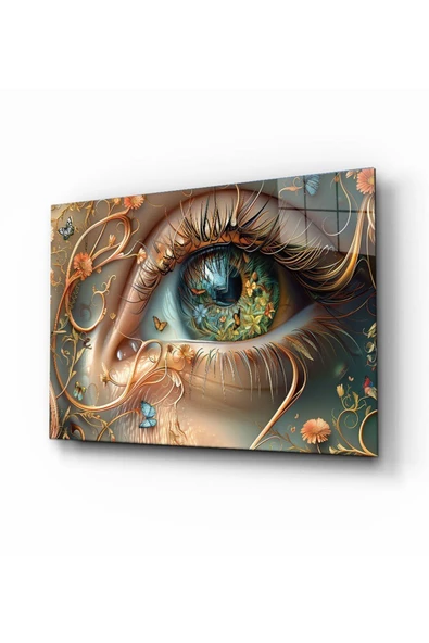 AlpiLeo Evrensel Bakış Alp Özel Cam Tablo Hediyelik Büyük Tablo Ev Ofis Dekoru - Resim 4