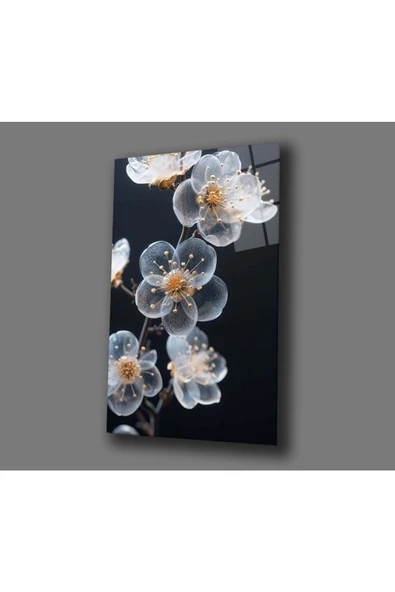 AlpiLeo Gece Işıltısı Alp Özel Cam Tablo Hediyelik Büyük Tablo Ev Ofis Dekoru - Resim 4