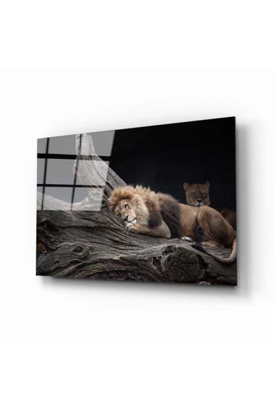 AlpiLeo Aslan Alp Özel Cam Tablo ürün görseli 1