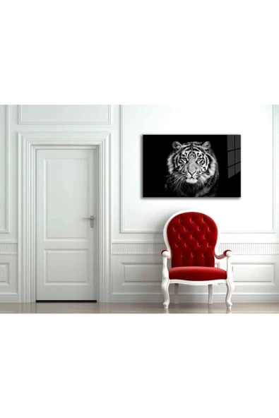 AlpiLeo Kaplan 3 Hayvan Alp Özel Cam Tablo - Resim 2