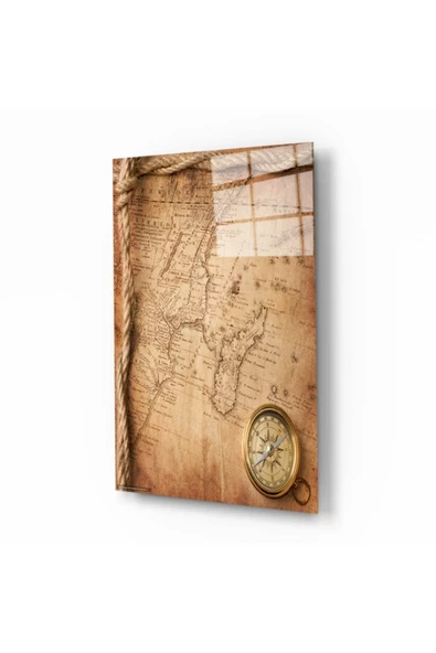 AlpiLeo Dünya Haritası 27 Alp Özel Cam Tablo ürün görseli 1