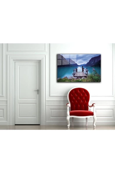 AlpiLeo Doğa Manzara Alp Özel Cam Tablo 4mm Dayanıklı Temperli Cam - Resim 2