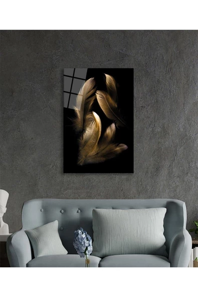 AlpiLeo Kahverengi Tüy Alp Özel Cam Tablo, Ev Ve Ofis Duvar Dekoru - Resim 2