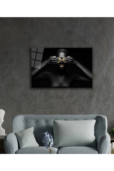 AlpiLeo Kadınlar Alp Özel Cam Tablo, Ev Ve Ofis Duvar Dekoru Hediyelik - Resim 2