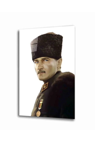 AlpiLeo Atatürk 4 mm Dayanıklı Temperli Cam Tablo ürün görseli 1